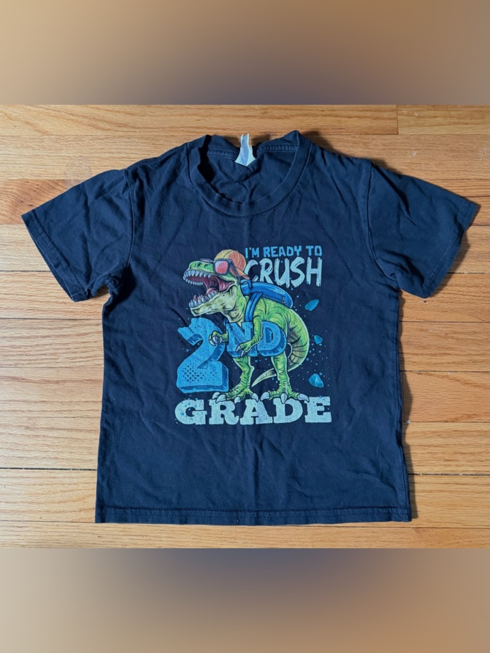 Kids 2nd grade dinosaur t-shirt